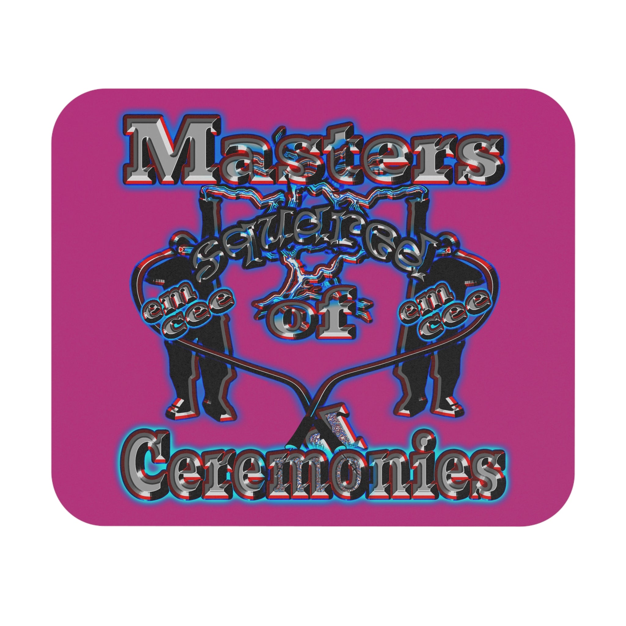 em cee squared - Mouse Pad (Rectangle) (pink)
