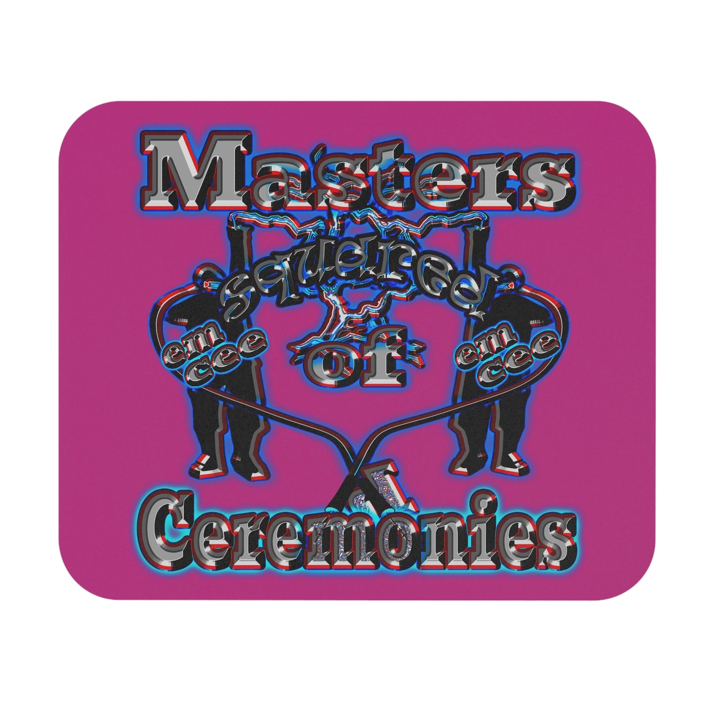 em cee squared - Mouse Pad (Rectangle) (pink)