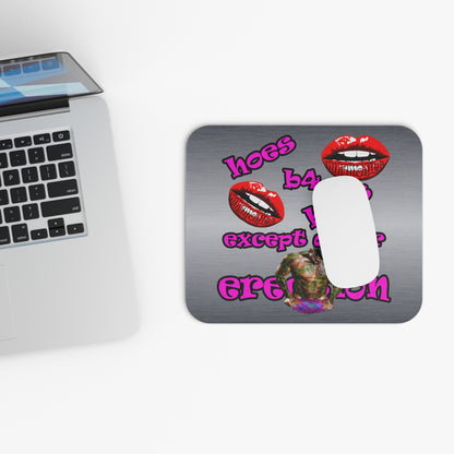 hoes b4 bros - Mouse Pad (Rectangle) (brushed nickel)
