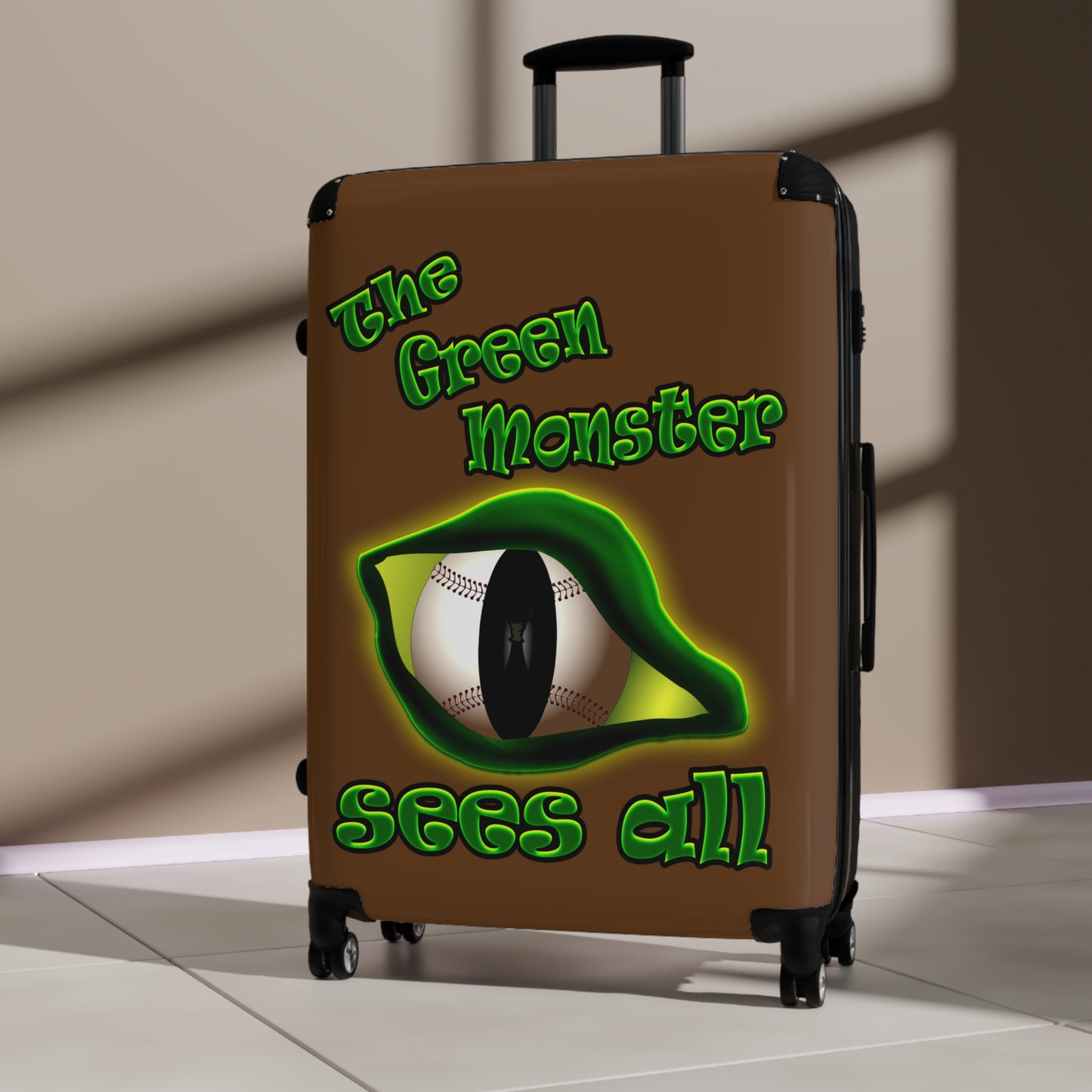 green monster - Suitcase (brown)