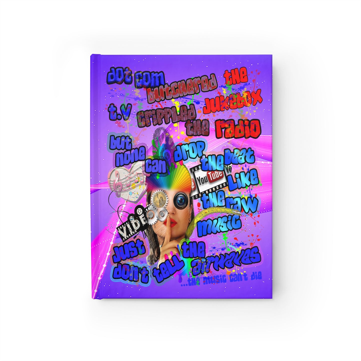 drop the beat - journal-blank (purple-pink wave)