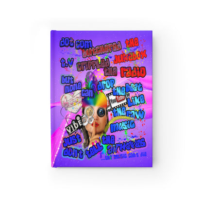 drop the beat - journal-blank (purple-pink wave)