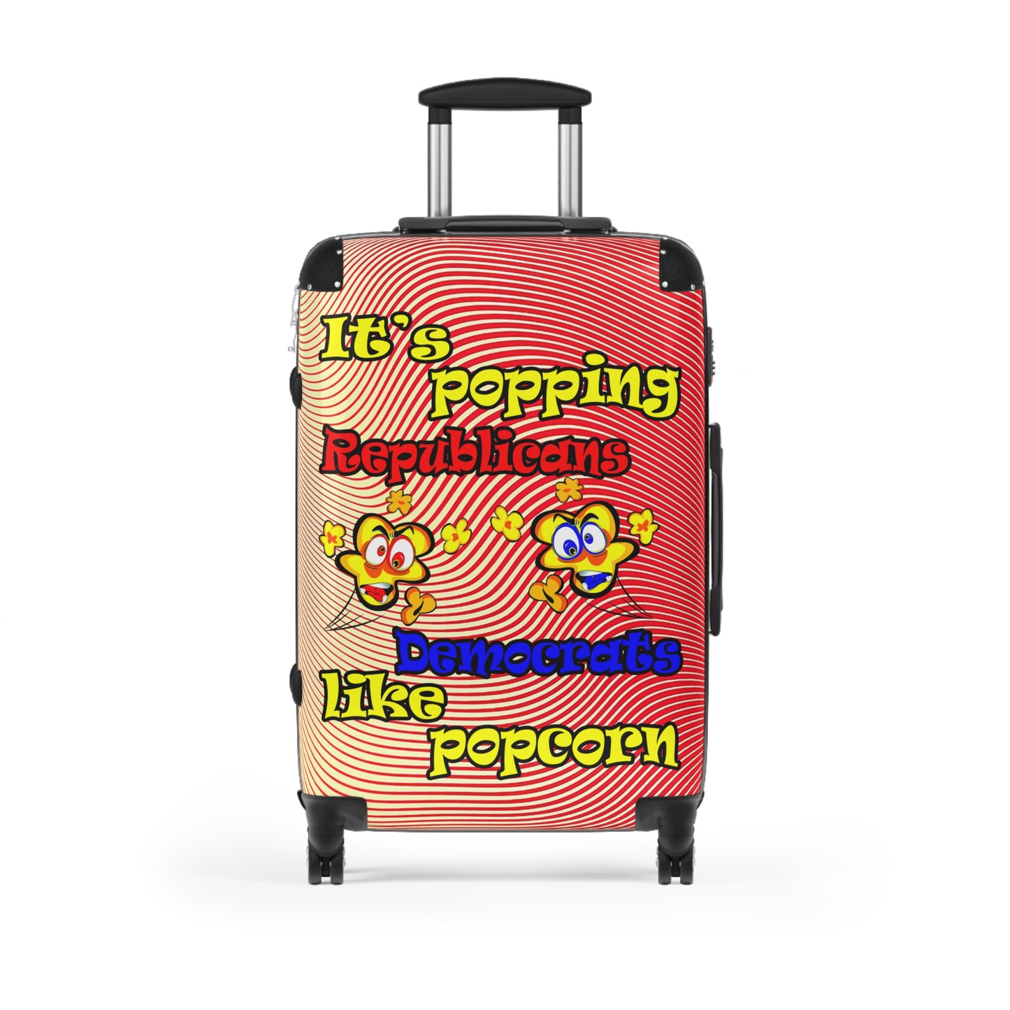 popping like popcorn - Suitcase (yellow-orange wave)