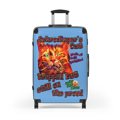 schrodinger's cat - Suitcase (light blue)