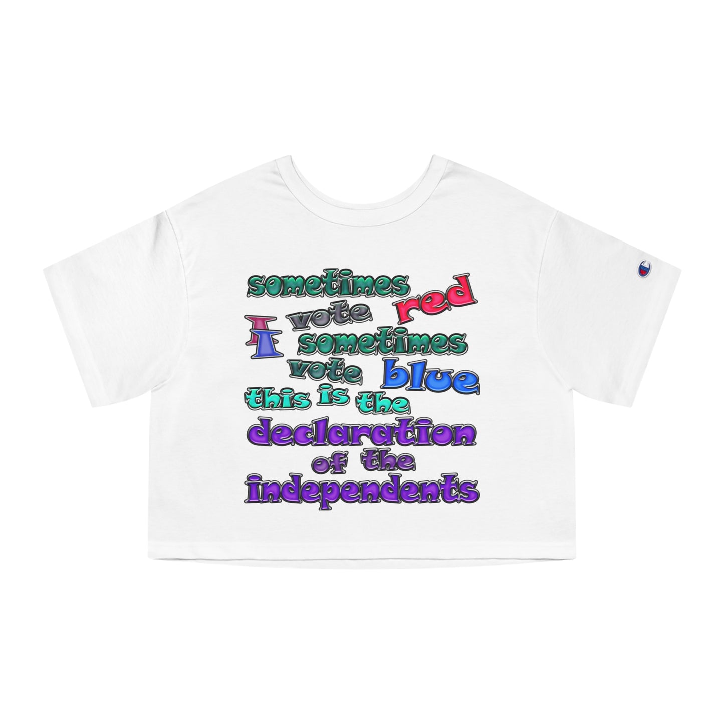 declaration of the independents - Champion Women's Heritage Cropped T-Shirt