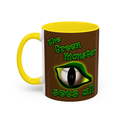 green monster - Accent Mug (brown)