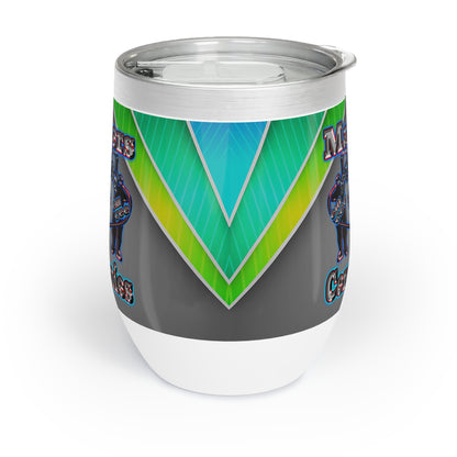 em cee squared - Chill Wine Tumbler (rainbow split)