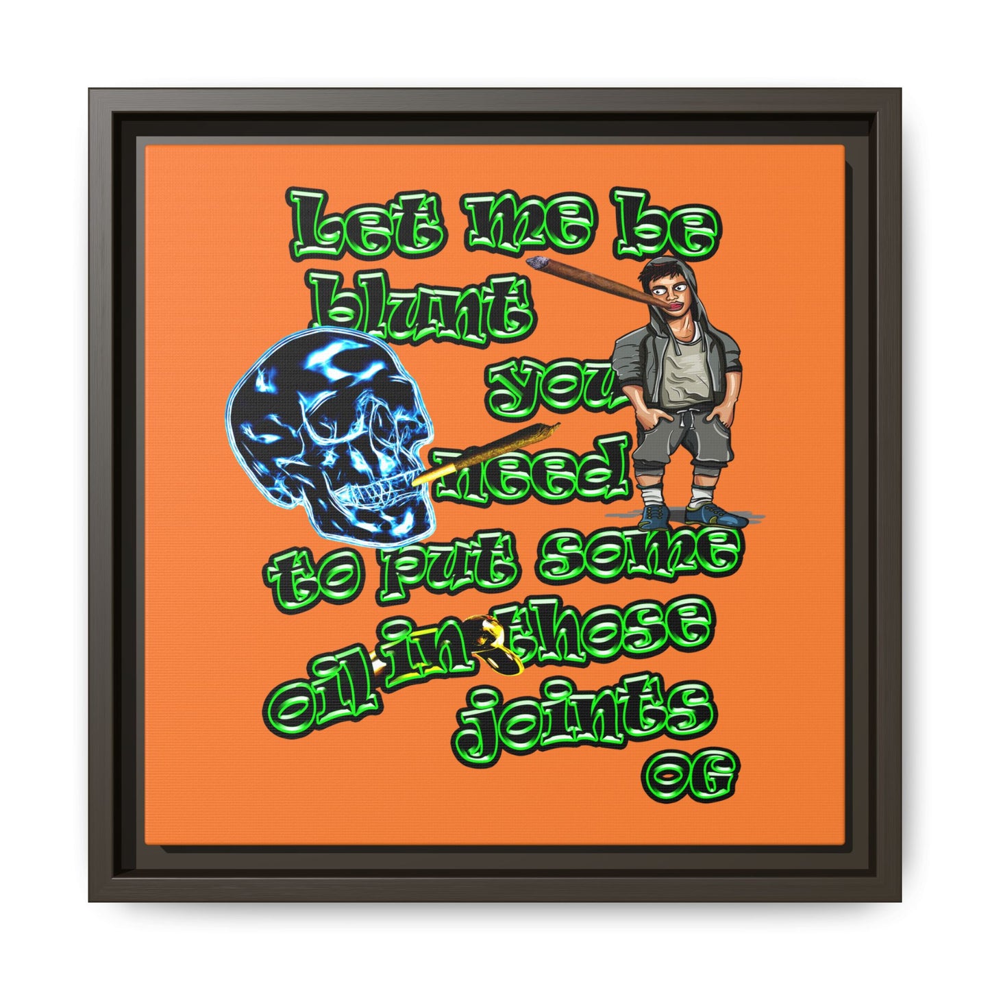 og - framed canvas art (crusta)