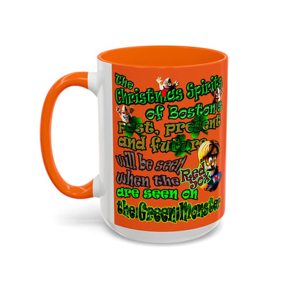 christmas spirits of boston - Accent Mug (orange)