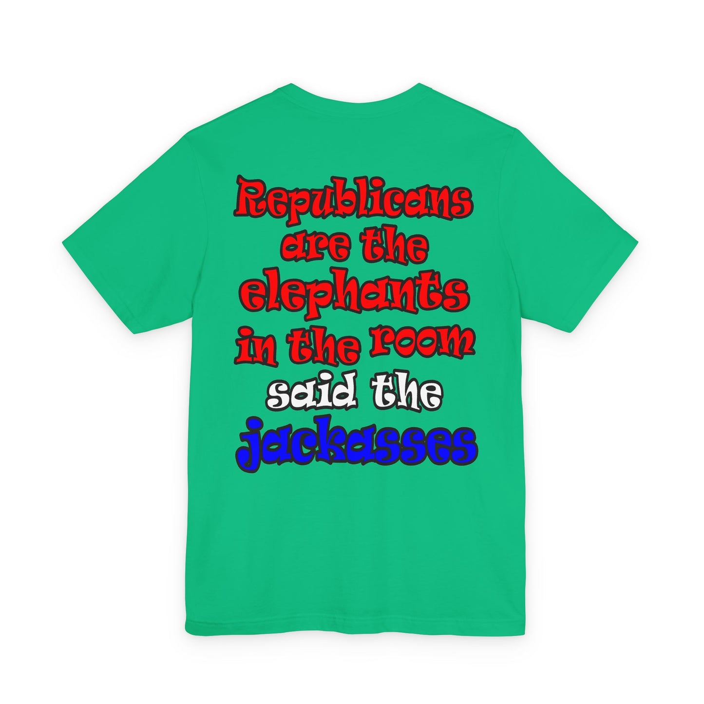 donkeys and elephants - Unisex Jersey Short Sleeve Tee