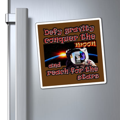 defy conquer reach - Magnets - (brown)