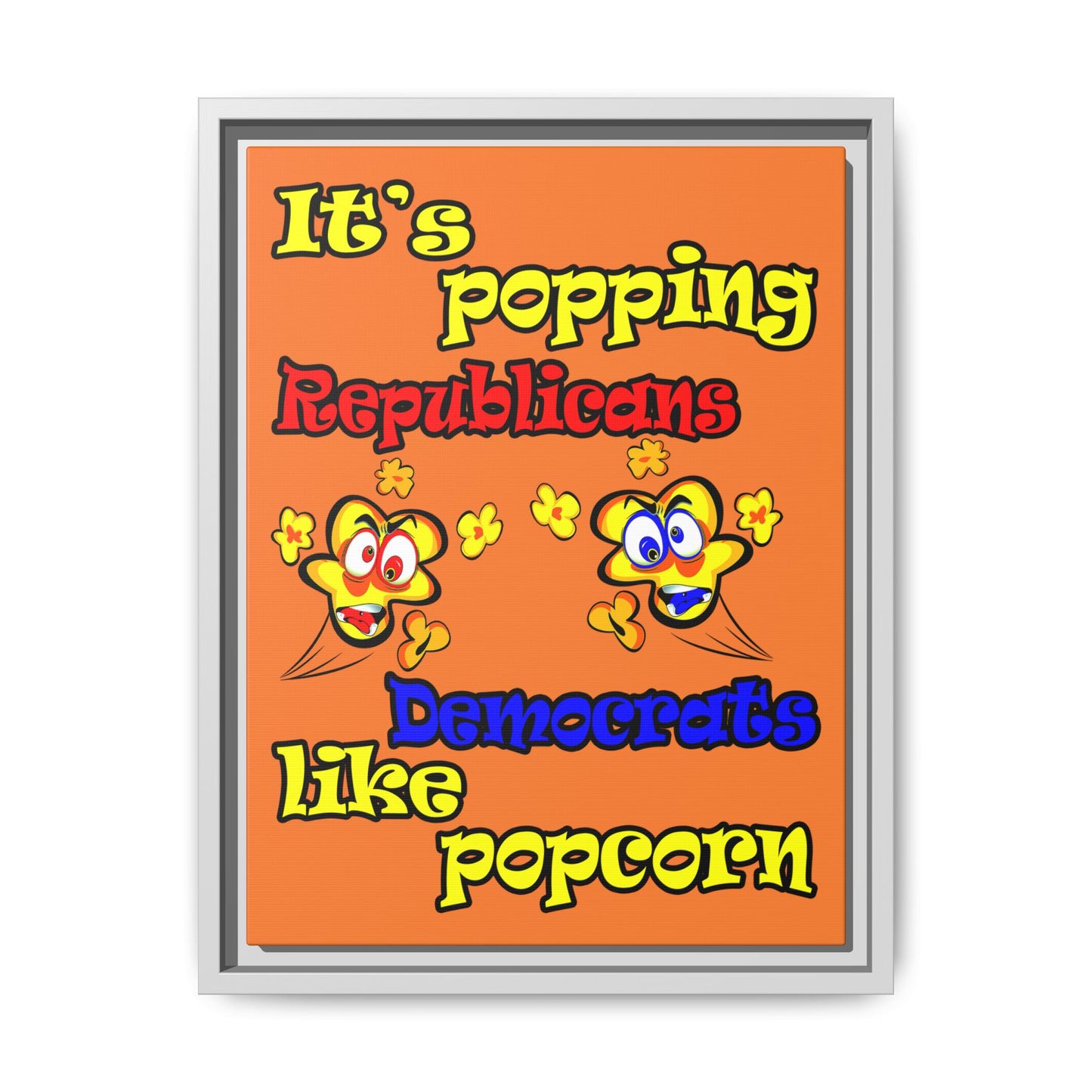 popping like popcorn - framed canvas art (crusta)