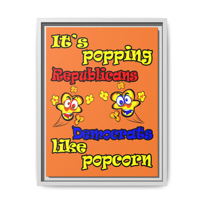 popping like popcorn - framed canvas art (crusta)