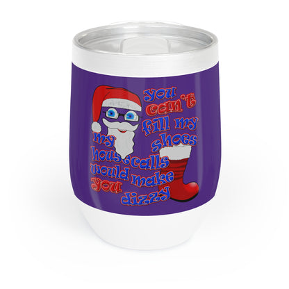 santa's shoes - Chill Wine Tumbler (purple)