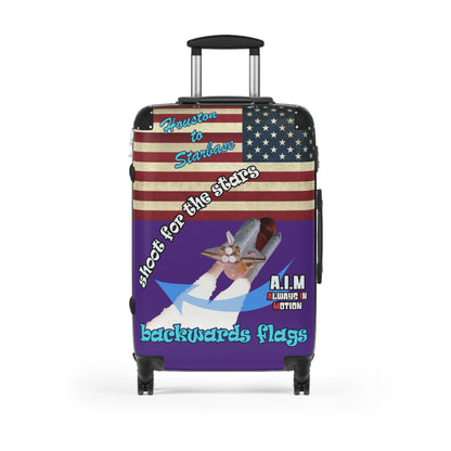shoot for the stars - Suitcase (purple)