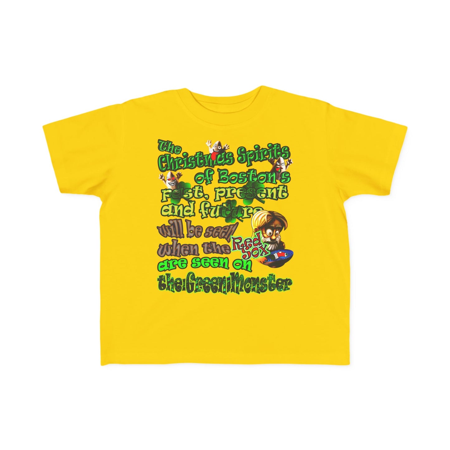 christmas spirits of boston - Toddler's Fine Jersey Tee