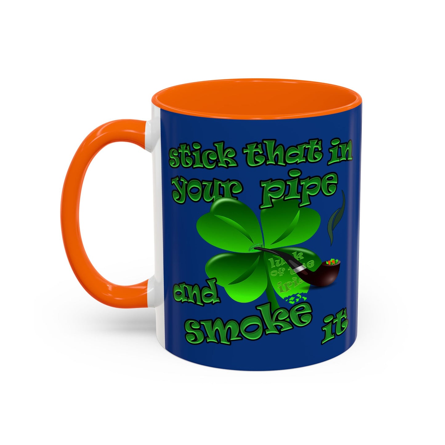 celtics logo - Accent Mug (dark blue)