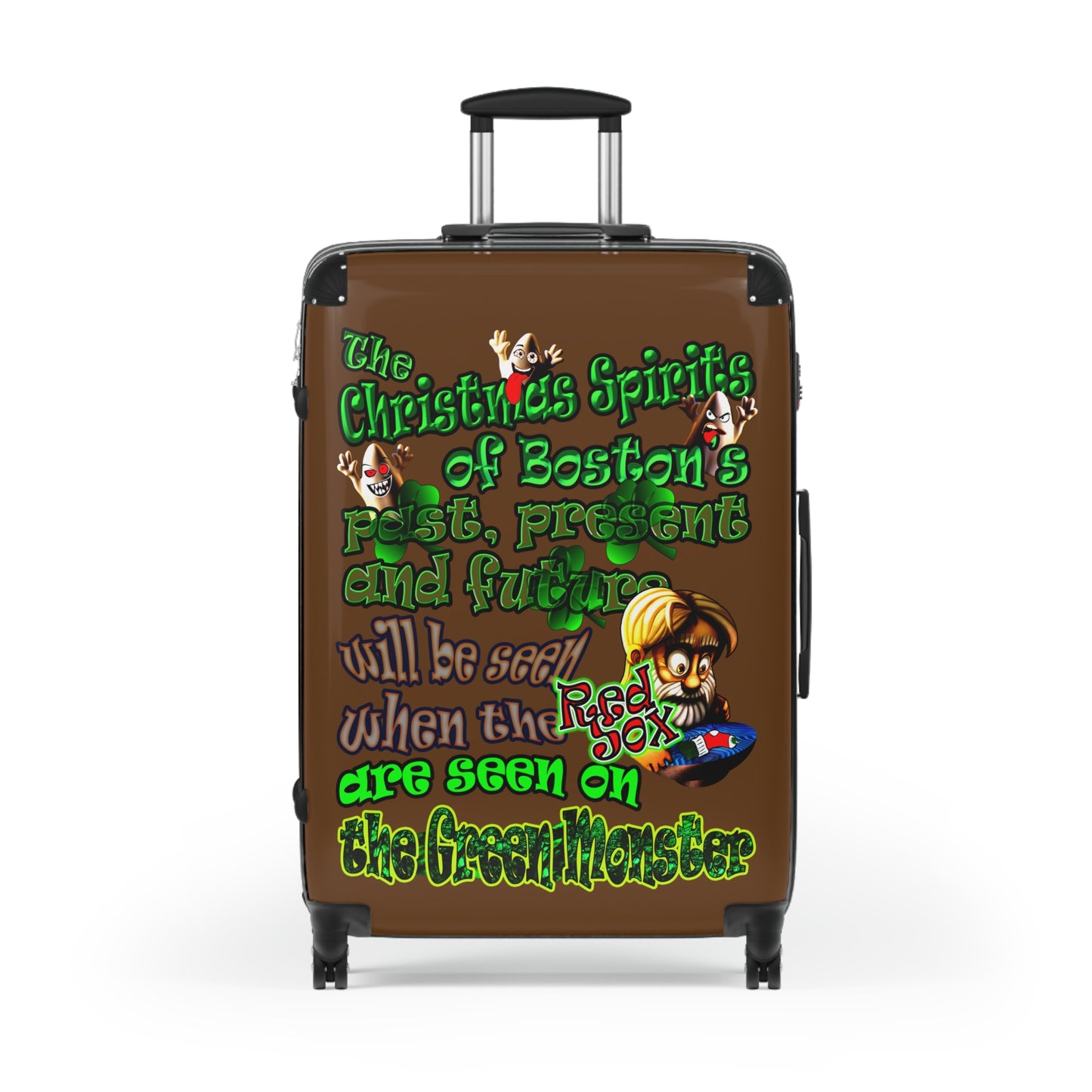 christmas spirits of boston - Suitcase (brown)