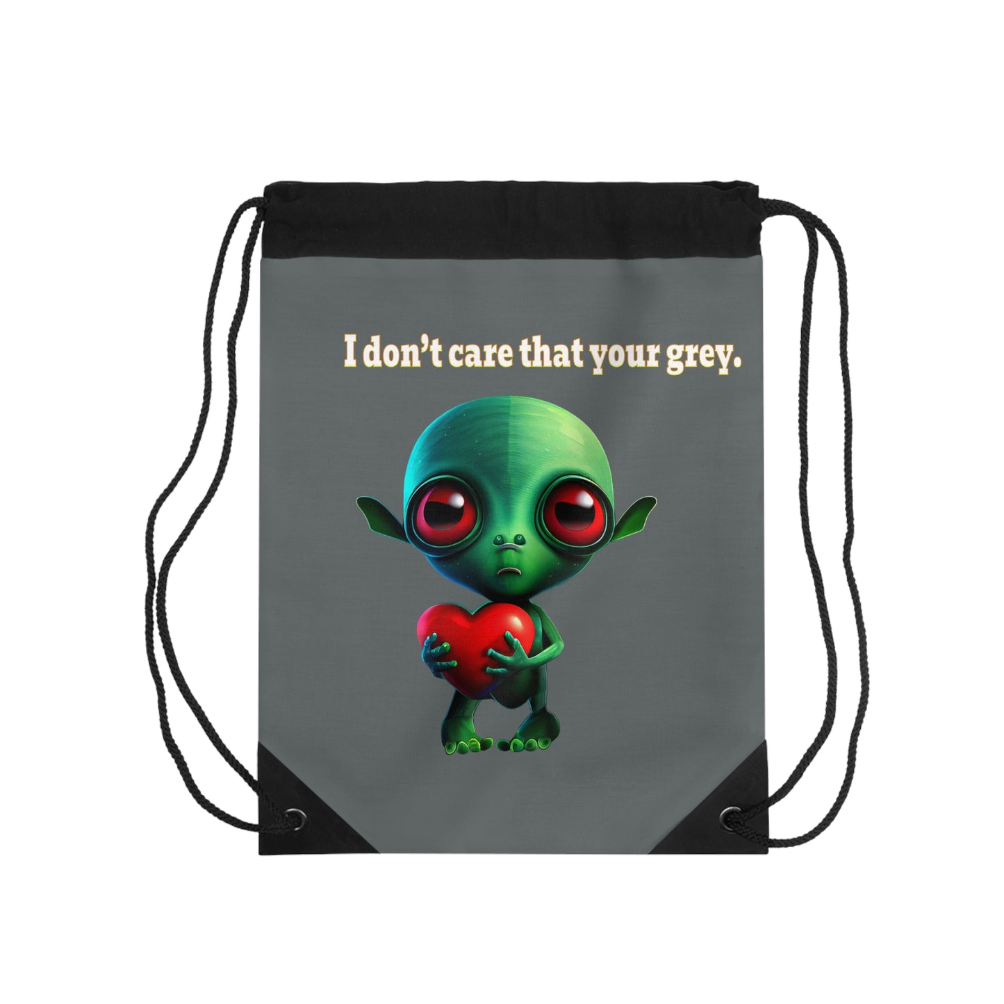 I don't care that your grey - Drawstring Bag (dark grey)