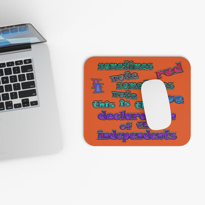 declaration of the independents - Mouse Pad (Rectangle) (orange)