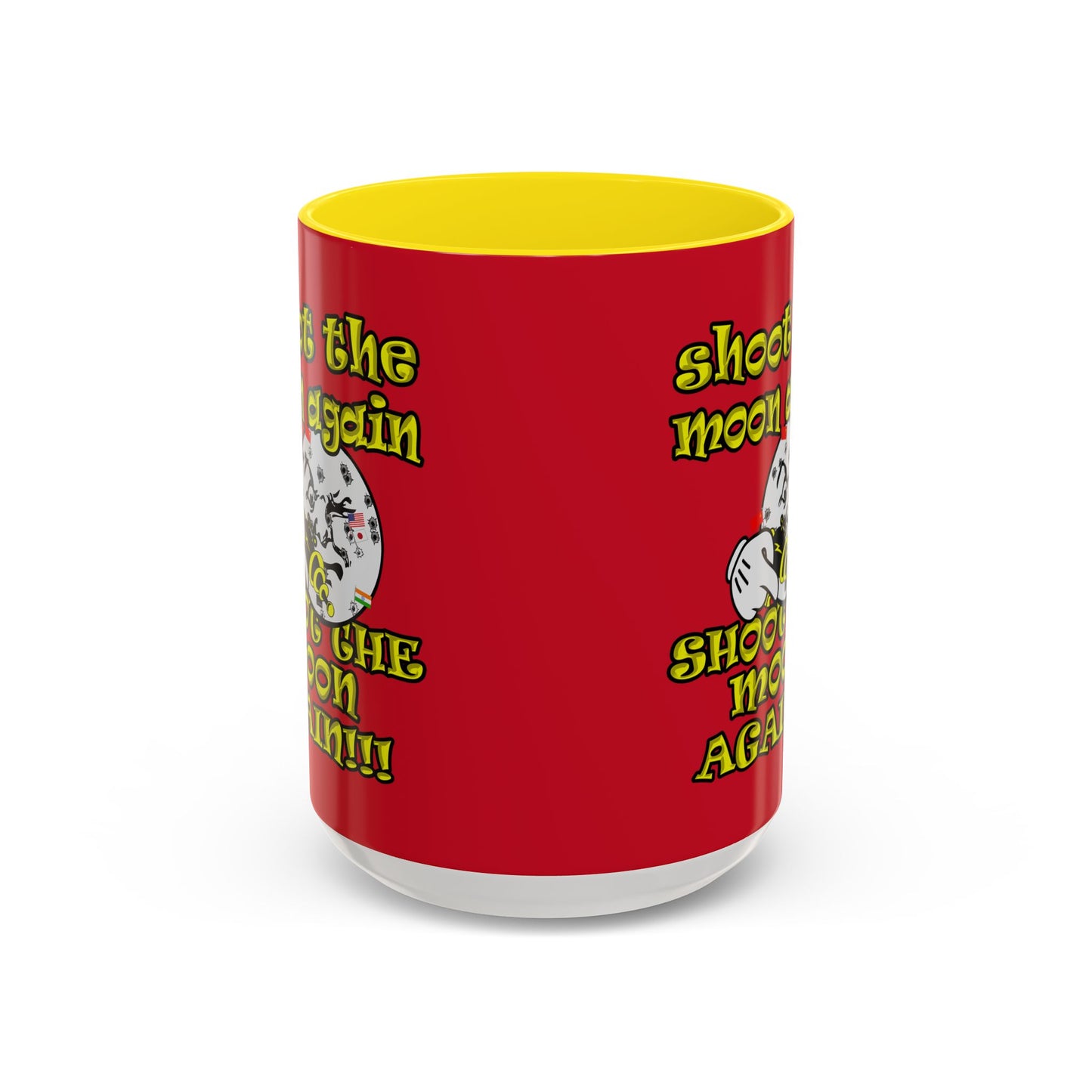shoot the moon again - Accent Mug (dark red)