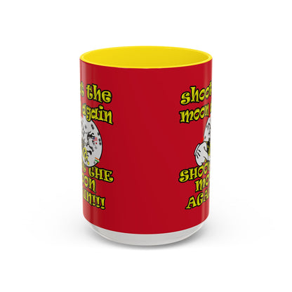 shoot the moon again - Accent Mug (dark red)