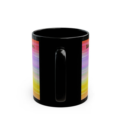 I don't care that your grey - Black Mug (color blur)