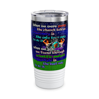 doggystyle - Ringneck Tumbler, 20oz ('snoops' background)