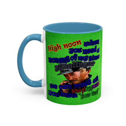 high noon - Accent Mug (green turf)