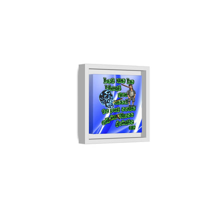 og - framed canvas art (blue-white wave)