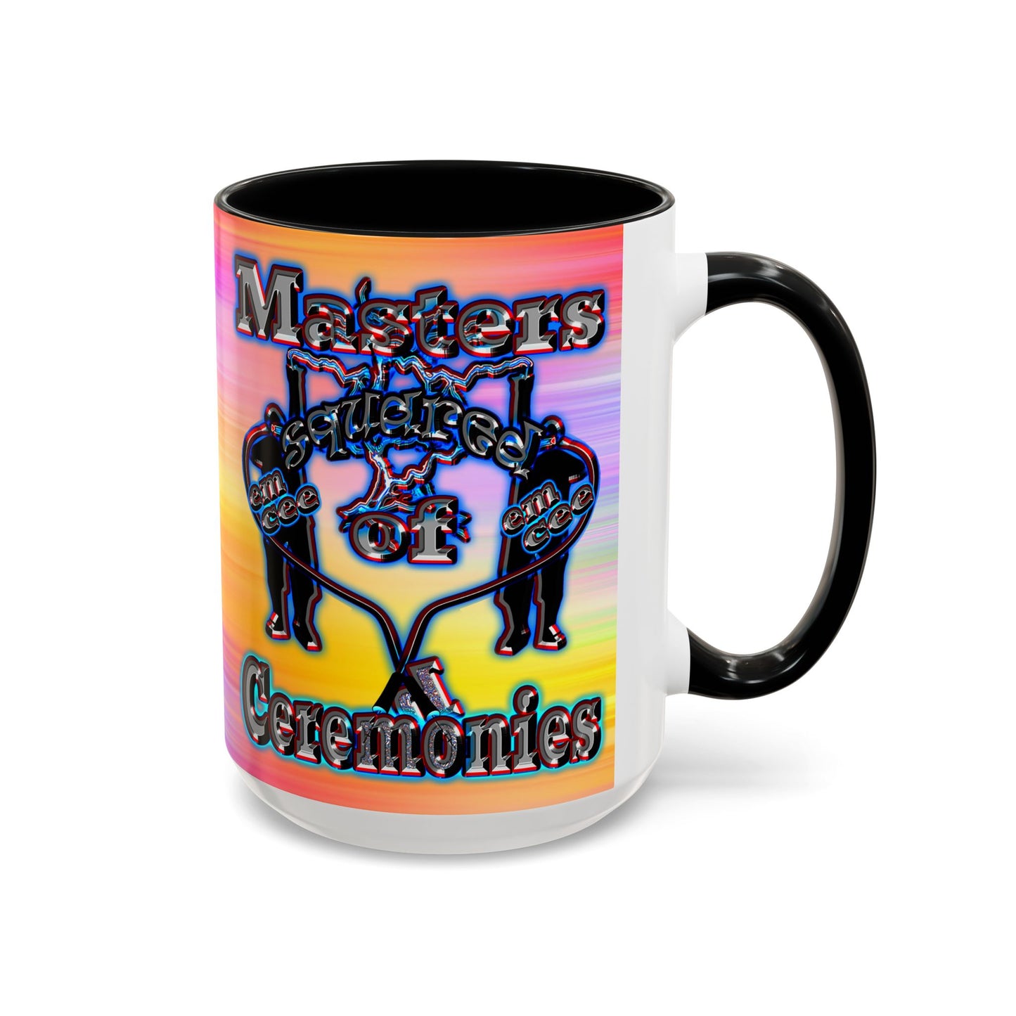 em cee squared - Accent Mug (color blur)