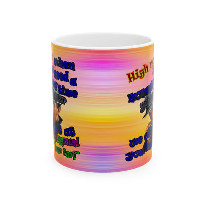 high noon - White Mug (color blur)