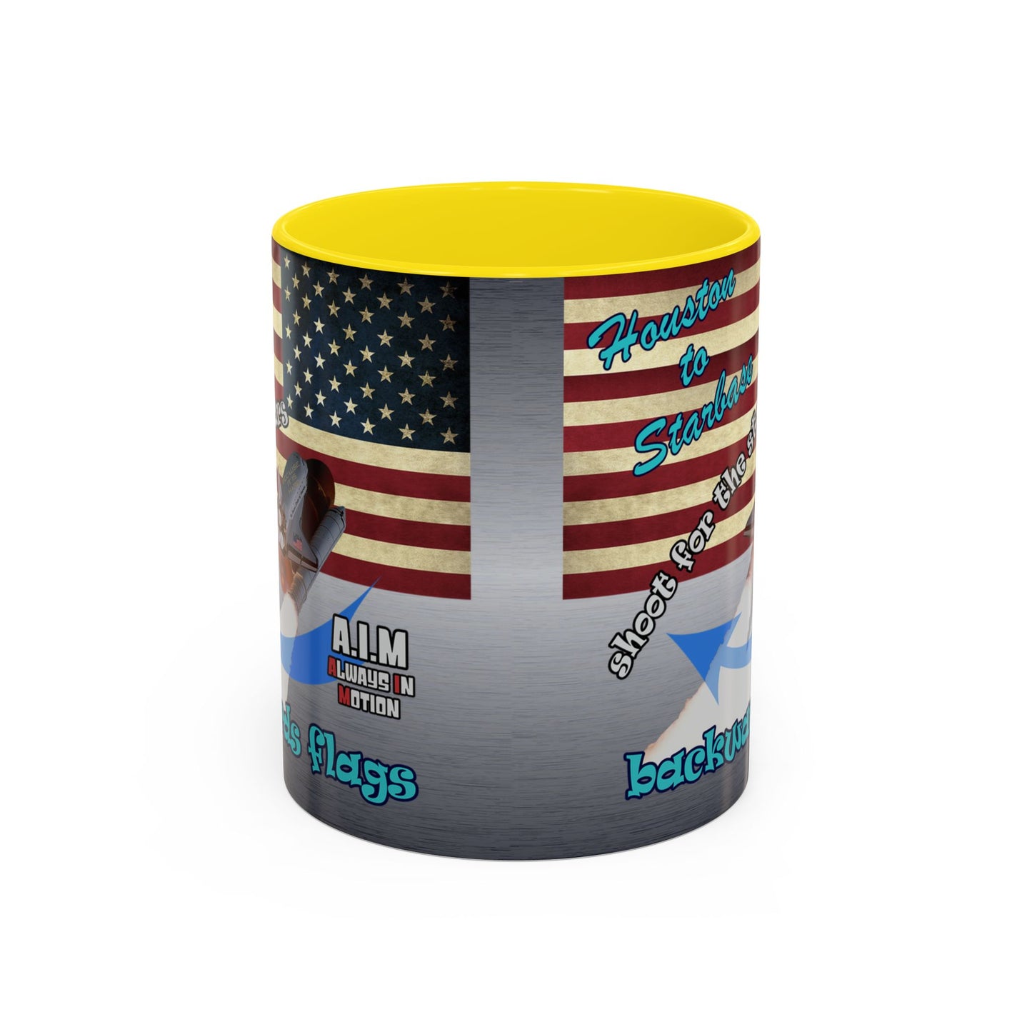shoot for the stars - Accent Mug (brushed nickel)