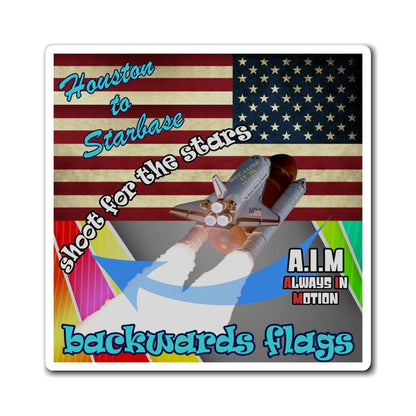 shoot for the stars - Magnets - (rainbow split)