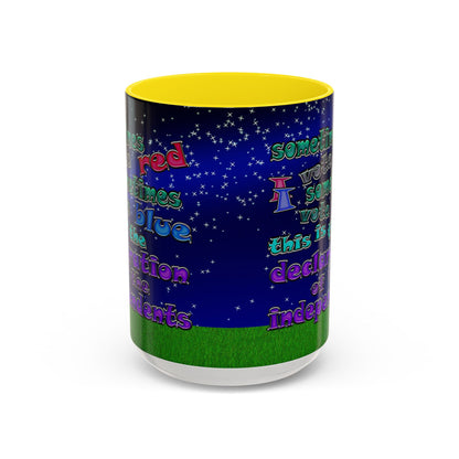declaration of the independents - Accent Mug ('snoops' background)