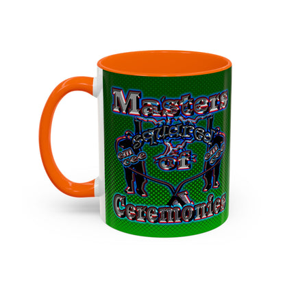 em cee squared - Accent Mug (logo green)