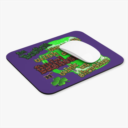 celtics logo - Mouse Pad (Rectangle) (purple)
