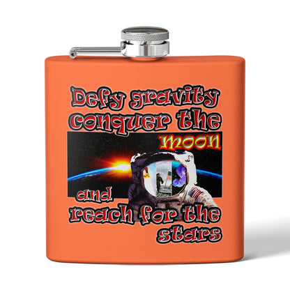 defy conquer reach - Stainless Steel Flask