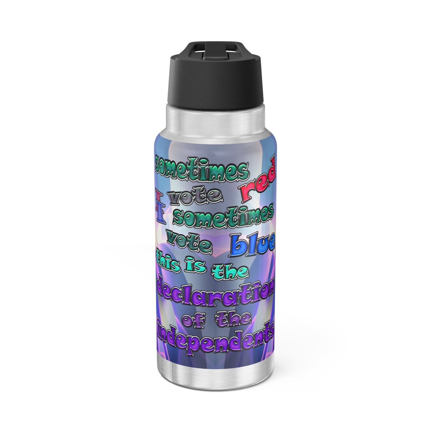 declaration of the independents - Gator Tumbler, 32oz  (grey-pink wave)