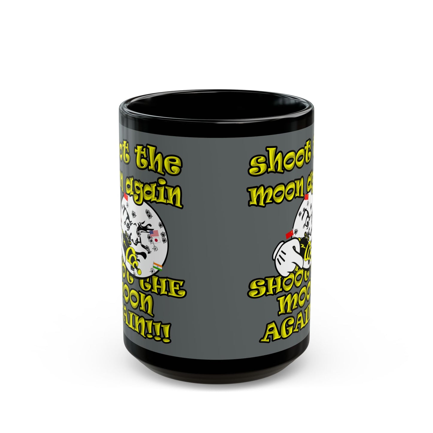 shoot the moon again - Black Mug (dark grey)