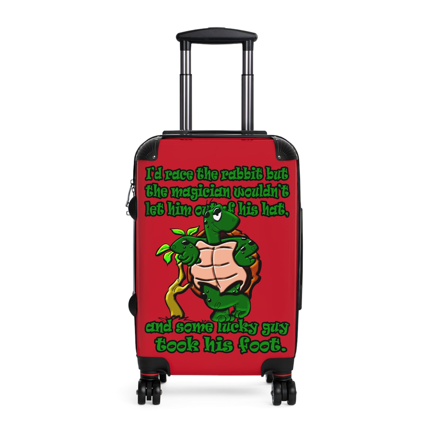 turtle race - Suitcase (dark red)
