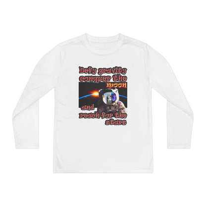 defy conquer reach - Youth Long Sleeve Competitor Tee