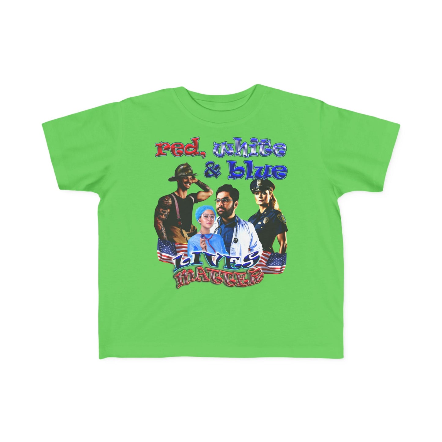 rw&b lives matter - Toddler's Fine Jersey Tee