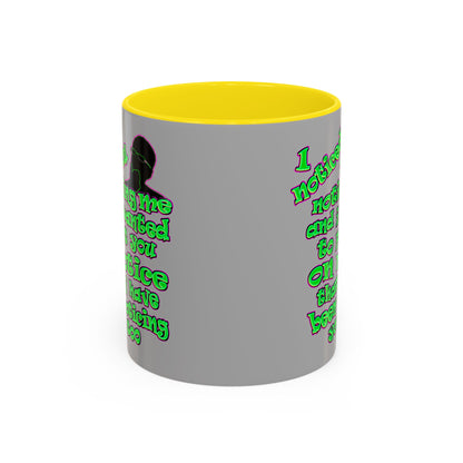 noticed you noticing - Accent Mug (light grey)