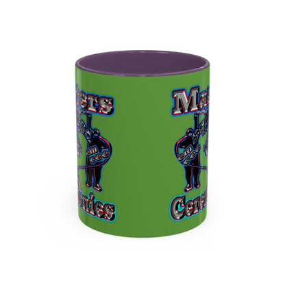 em cee squared - Accent Mug (green)