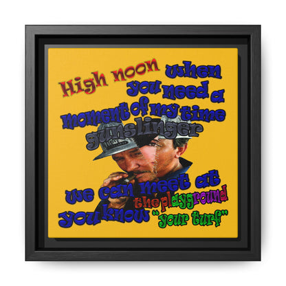 high noon - framed canvas art (yellow)