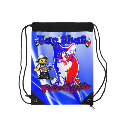 tag that - Drawstring Bag (blue-white wave)