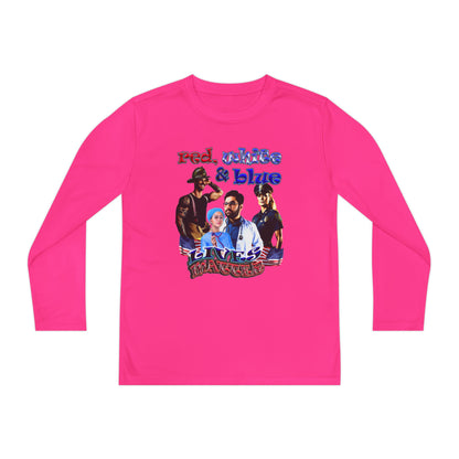 rw&b lives matter - Youth Long Sleeve Competitor Tee