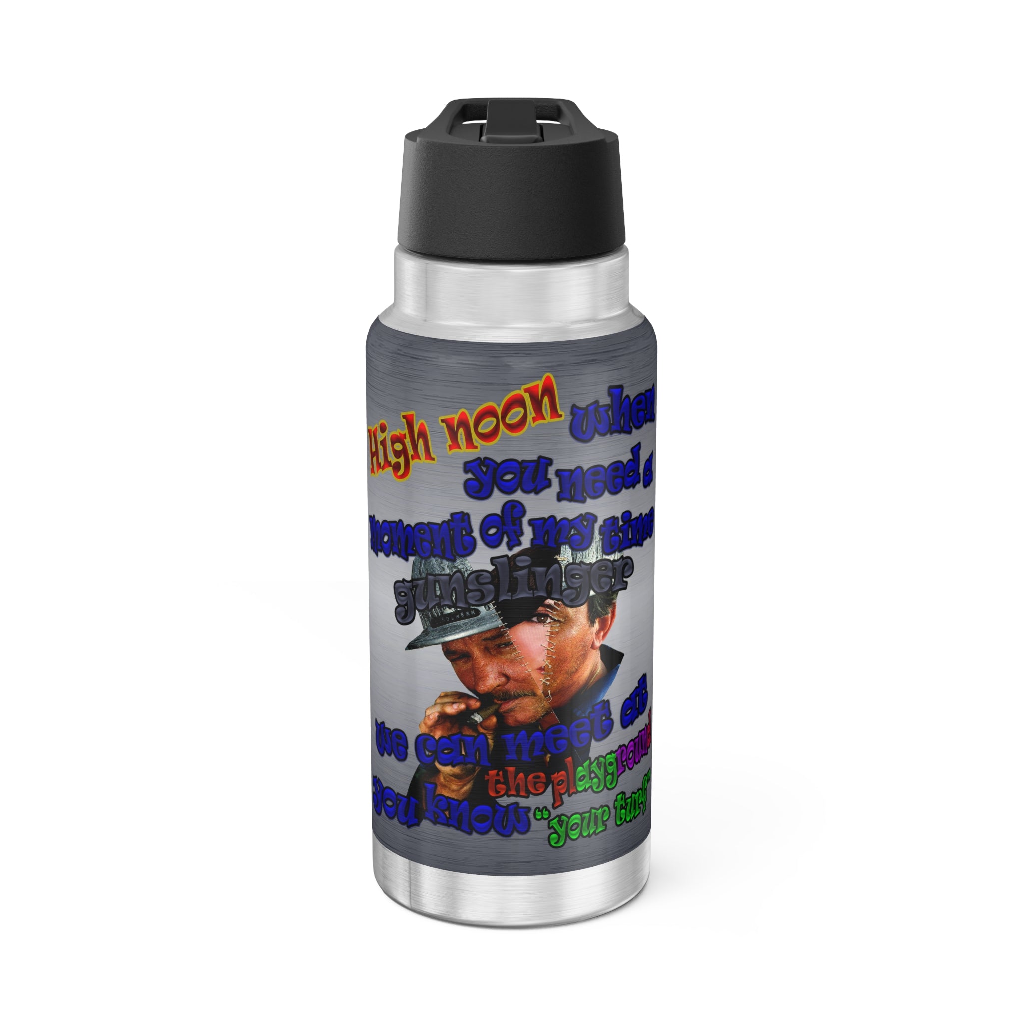high noon - Gator Tumbler, 32oz  (brushed nickel)