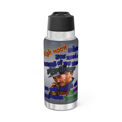 high noon - Gator Tumbler, 32oz  (brushed nickel)
